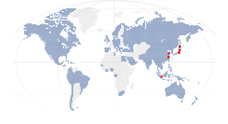 グローバル拠点図